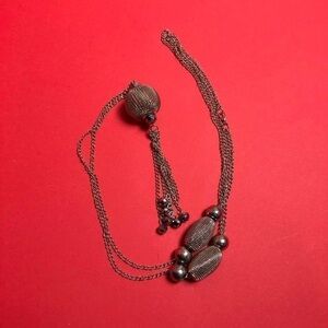 Long chain necklace with almost disco ball accents 🖤🤍​​​​​​​​​​​​​​​​​​​​​​